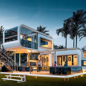 Buy cheap Modular Home Mobile Capsule House Fuqian Prefabricated Apple Cabin for Hotel from wholesalers