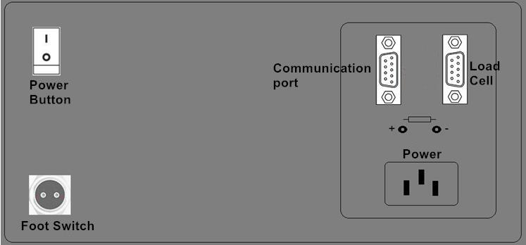 LCD Screen Weighing Indicator Digital Weight Indicator 9 Pin D Type Socket