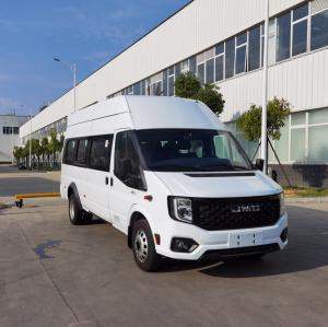 China White 17 Seater Coach Tour Bus Tourist Road Diesel Electric Bus on sale