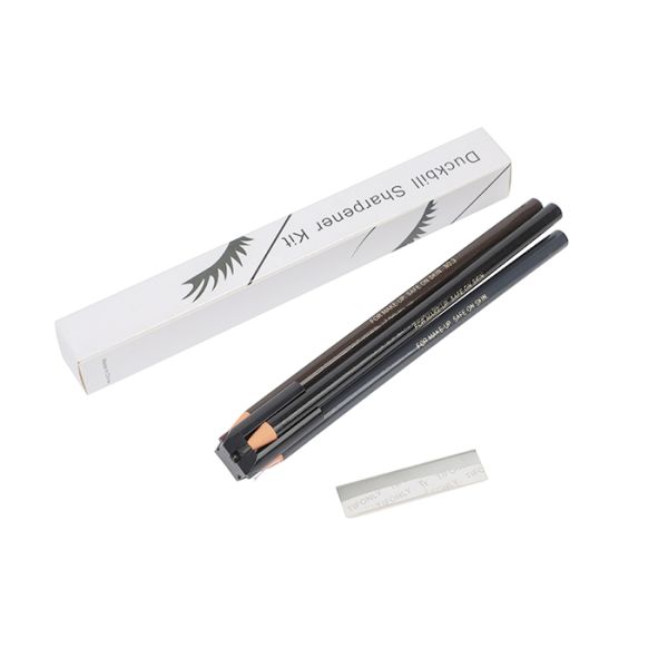 Natural Eyebrow Pencil +Sharpener Kit Microblading Eyebrow Pencil 4 in 1 Sharpener Cosmetic