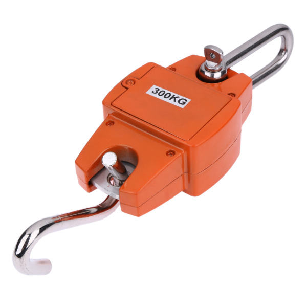 High Accuracy Stainless Steel Electronic Hanging Weighing Crane Scale 300KG Capacity Digital LCD Display OEM Customizable