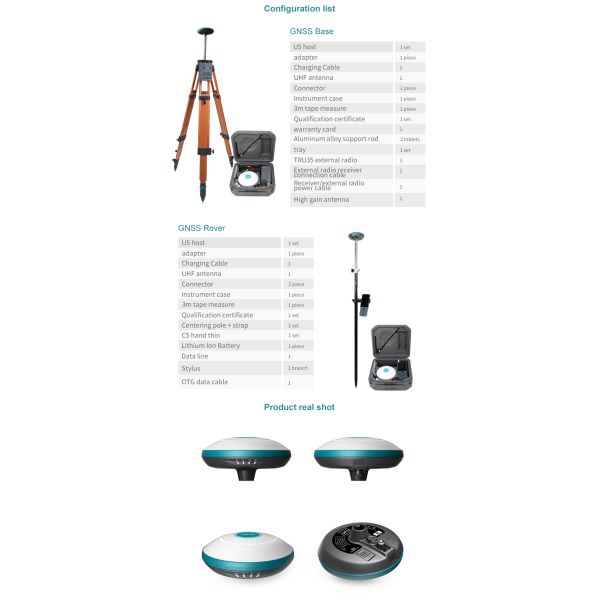 CHCNAV UFO U5 RTK GPS GNSS Surveying International Version With Updatable Software