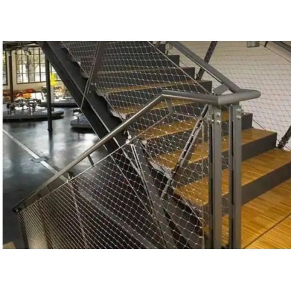 304 Stainless Steel Wire Flexible Cable Rope Mesh For Handrail Railing