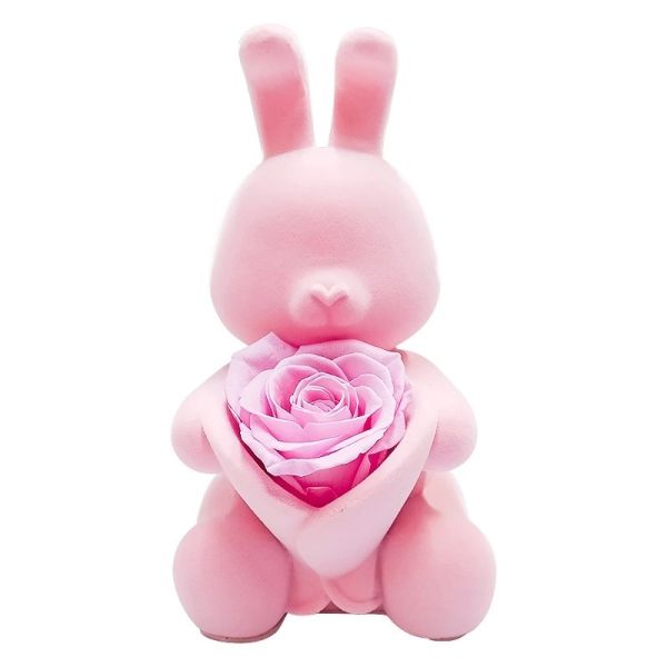 Wholesale Price 40cm height Foam Rose Bunny Girl Friend Rose Rabbit