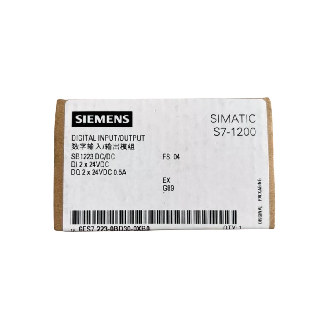SIEMENS SIMATIC PLC S7-1200 6ES7223-0BD30-0XB0 SB 223 2 x 24 VDC Input / 2 x 24 VDC Output Signal boards