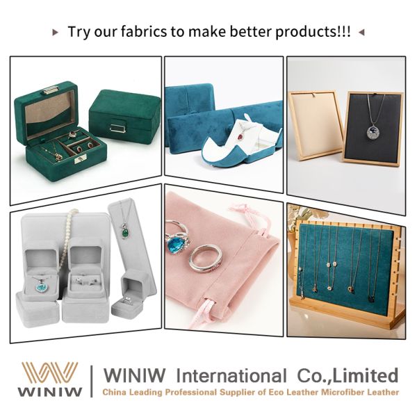 Durable Micro Vegan Suede Leather Suedette Fabrics For Display Stands