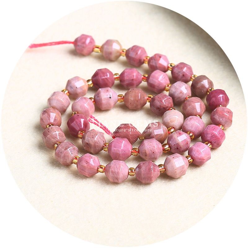Wholesale Natural Crystal Gemstone Olive Shape Beads Faceted Loose Stone Bead Accessories Rhombus Bead Spacer