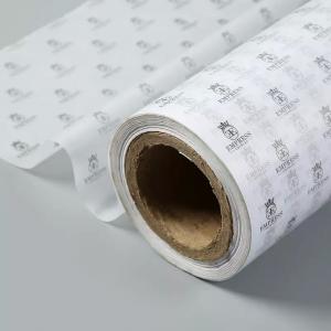 China Branded White And Gold Metal Tissue Paper Wrap For Women Bag / Jewellery on sale