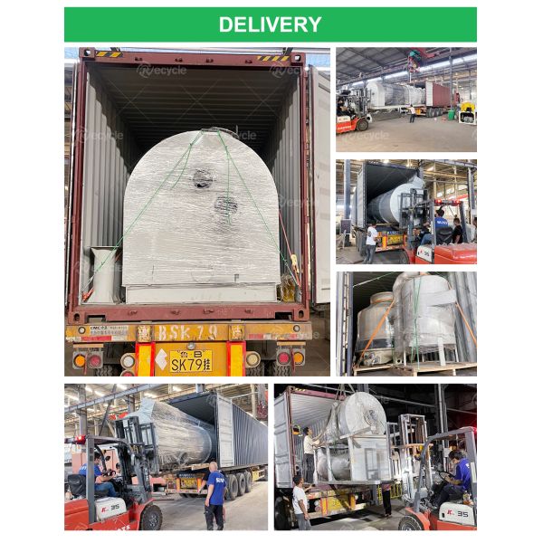 15000KG Continuous Waste Tyre Pyrolysis Machine for Pollution-free Rubber Recycling