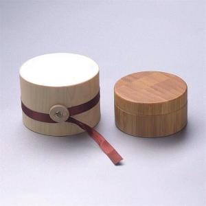 Quality natural products round shape 100g cosmetic jars with bamboo lid with wooden box packed wholesale