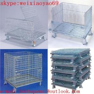 Quality welded warehouse storage  cage/pallet cage/security cage/wire security cage/storage cage on wheels/metal storage bins wholesale
