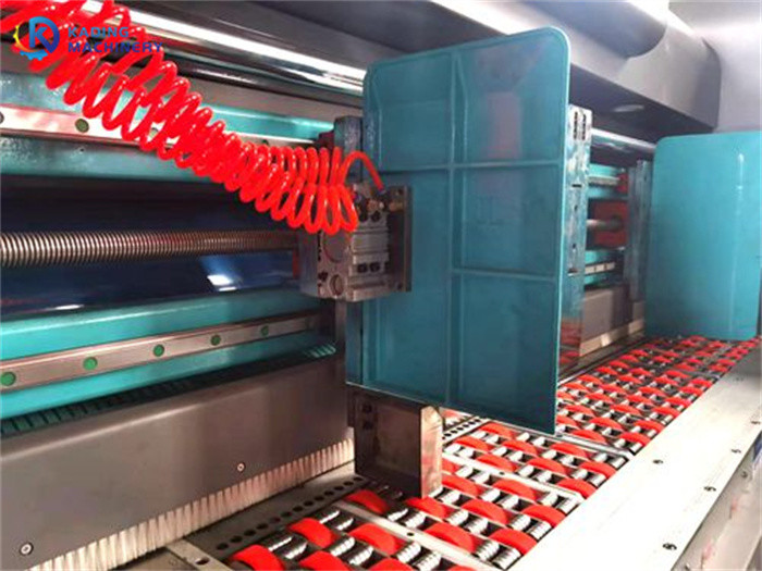 High Speed Carton Box Die Cutting Machine With Vacuum Lead Edge Paper Feeding And Electromagnetic Brake Mechanism