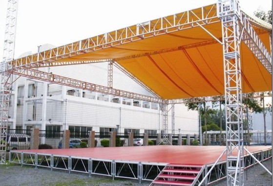 Outdoor Portable Lighting Stand Square Aluminum Spigot Truss For LED Display