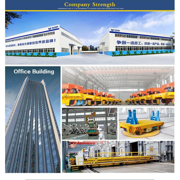 330ton Low Bed Flat Rail Trolley Motorized Workshop Transfer Cart