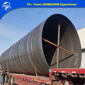 China Q195/Q215/Q235/Q345 Spiral Welded Steel Pipe Helical Black Steel Tube LSAW Carbon Steel Tube on sale