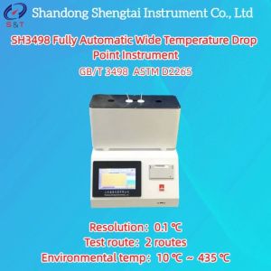 Quality SH3498 Automatic Wide Temperature Drop Point Instrument ASTM D2265 wholesale