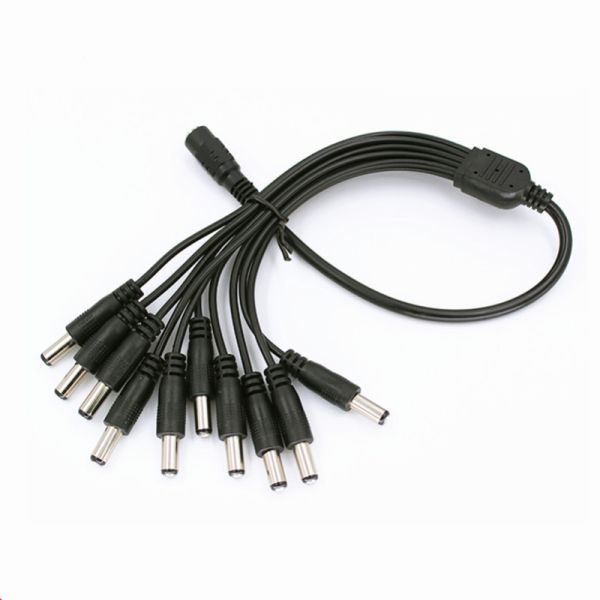 DC Female To Male 15cm Splitter Cable Barrel Plug For CCTV Cameras