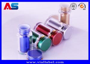 China Silver Color 60ml Plastic Capsule Bottles / High Grade Empty Medicine Bottle on sale