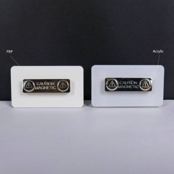 Customizable Acrylic Sublimation Badge Name Tag Heat Transfer Ready