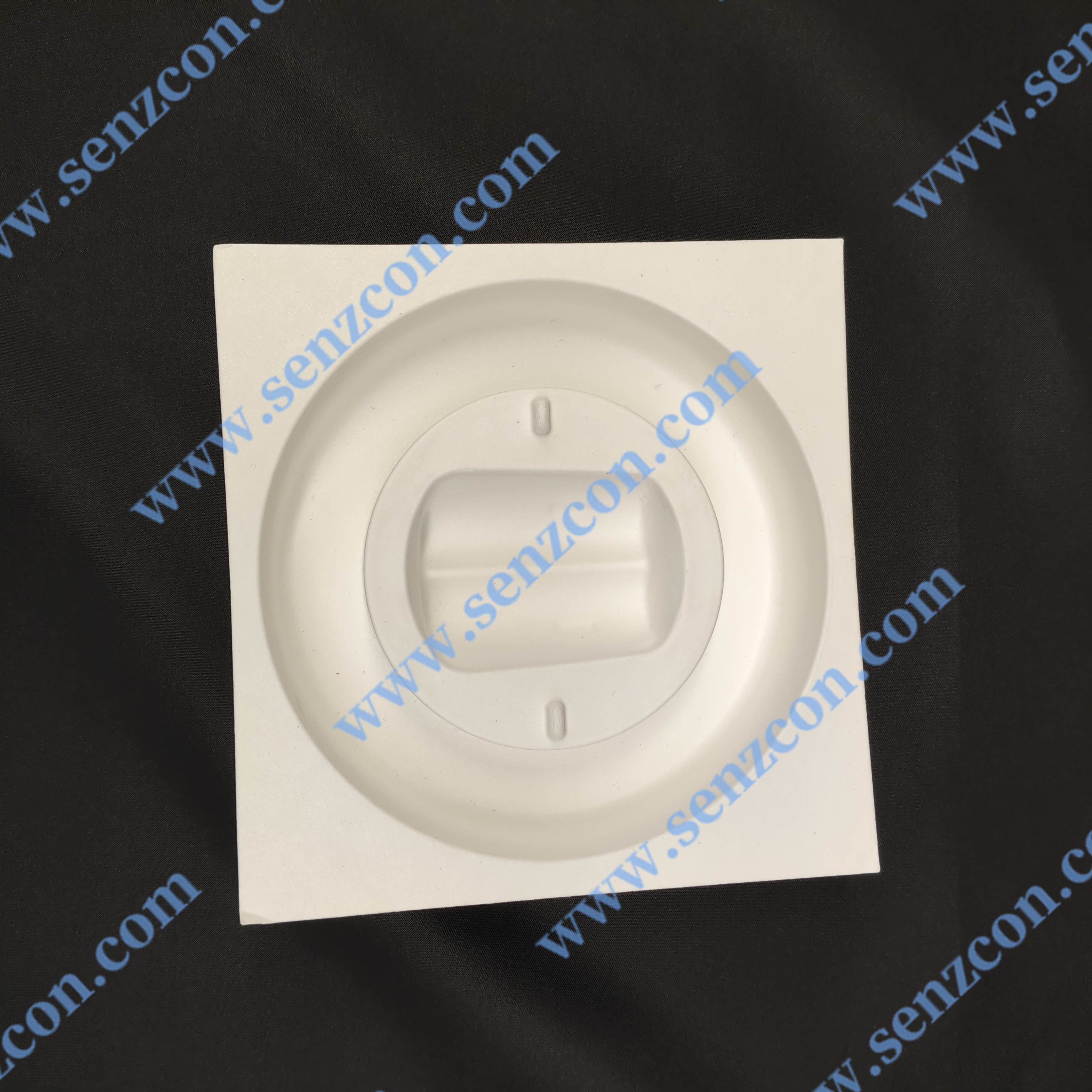 Direct supply from the factory. Pulp molding packaging for high-end smart speakers with an embedded base to prevent shaking. It is environmentally