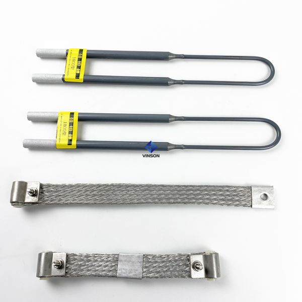 Molybdenum Disilicide (MoSi2) Heating Elements with 1800°C Max Temperature, Self-Forming Protective Quartz Layer, and Multiple Configurations