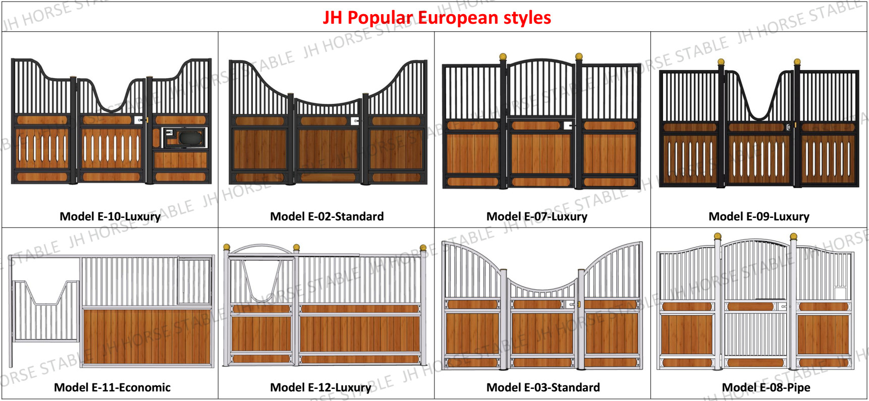 Modular Horse Stall Kit Side Vented Horse Stable Box With Longlife Sliding Door
