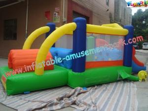 Quality Commercial Grade PVC Tarpaulin Inflatable Bounce House Blower With Slide wholesale