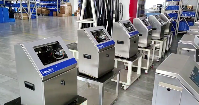 34 Dot 60u Nozzle Continuous Inkjet Printer High Performance Inkjet Coding System