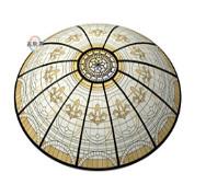 Quality Graphic Design Tempered Architectural Stained Glass Roof Skylight Church Style wholesale