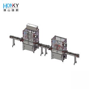 Quality Full Automatic 1 Litre Dishwash Liquid Filling Capping Machine For Daily Chemical Packing wholesale