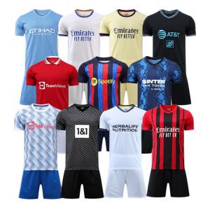 Quality Washable Practical Striped Soccer Jerseys , Anti Pilling Youth Soccer Apparel wholesale