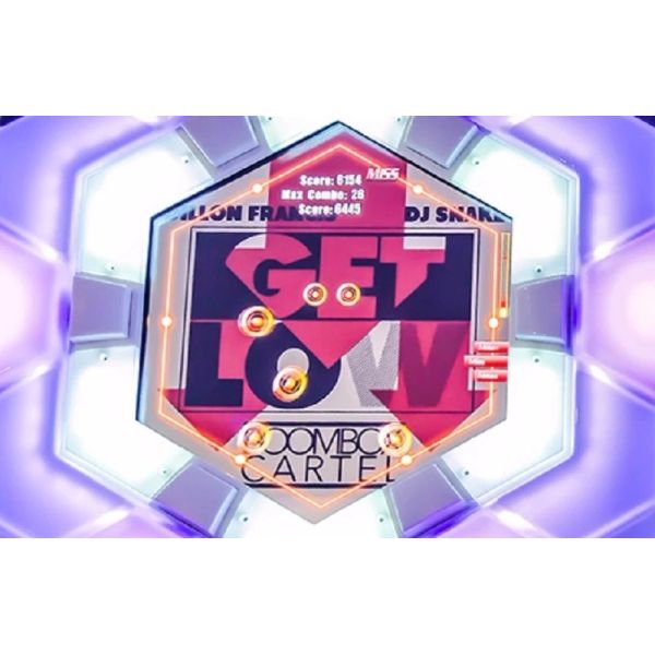 Arcade Video Dance Cube Coin Operated Music Machine For 1-2 Players