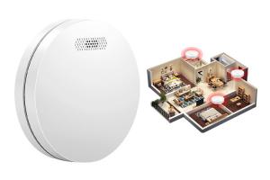 Quality 10years Battery Operate Interconnected Smoke Alarm 85db Wireless Smoke Detector 433mhz wholesale