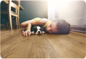 Adhesive Click Natural Wood Sheet Flooring Roll Cork Board Mat Comfortable Elastic Surface
