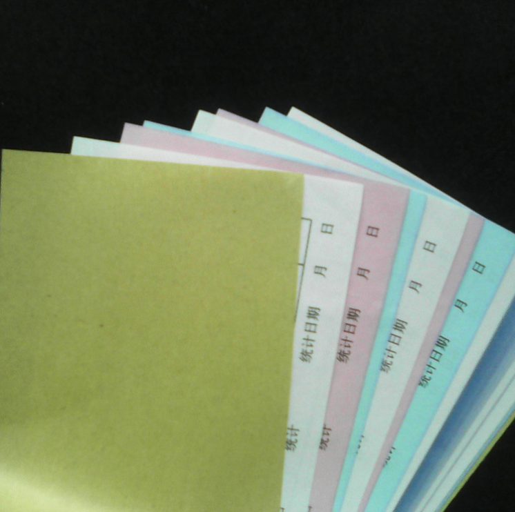 Continuous Computer Printing Paper Roll 2 Ply NCR Carbonless Paper in Customized Size