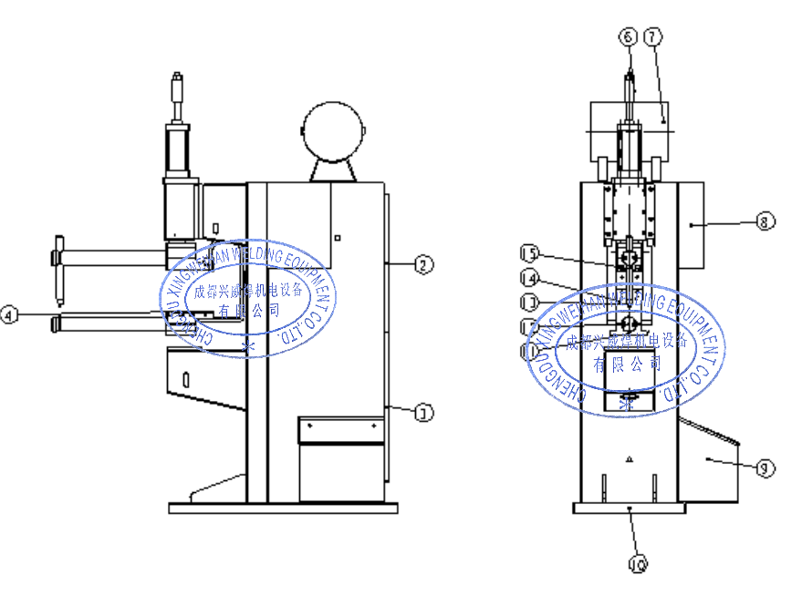 Aluminum Dc Fan Guard Spotwelding Resistance Cage Long Arm Spot Welding Machine