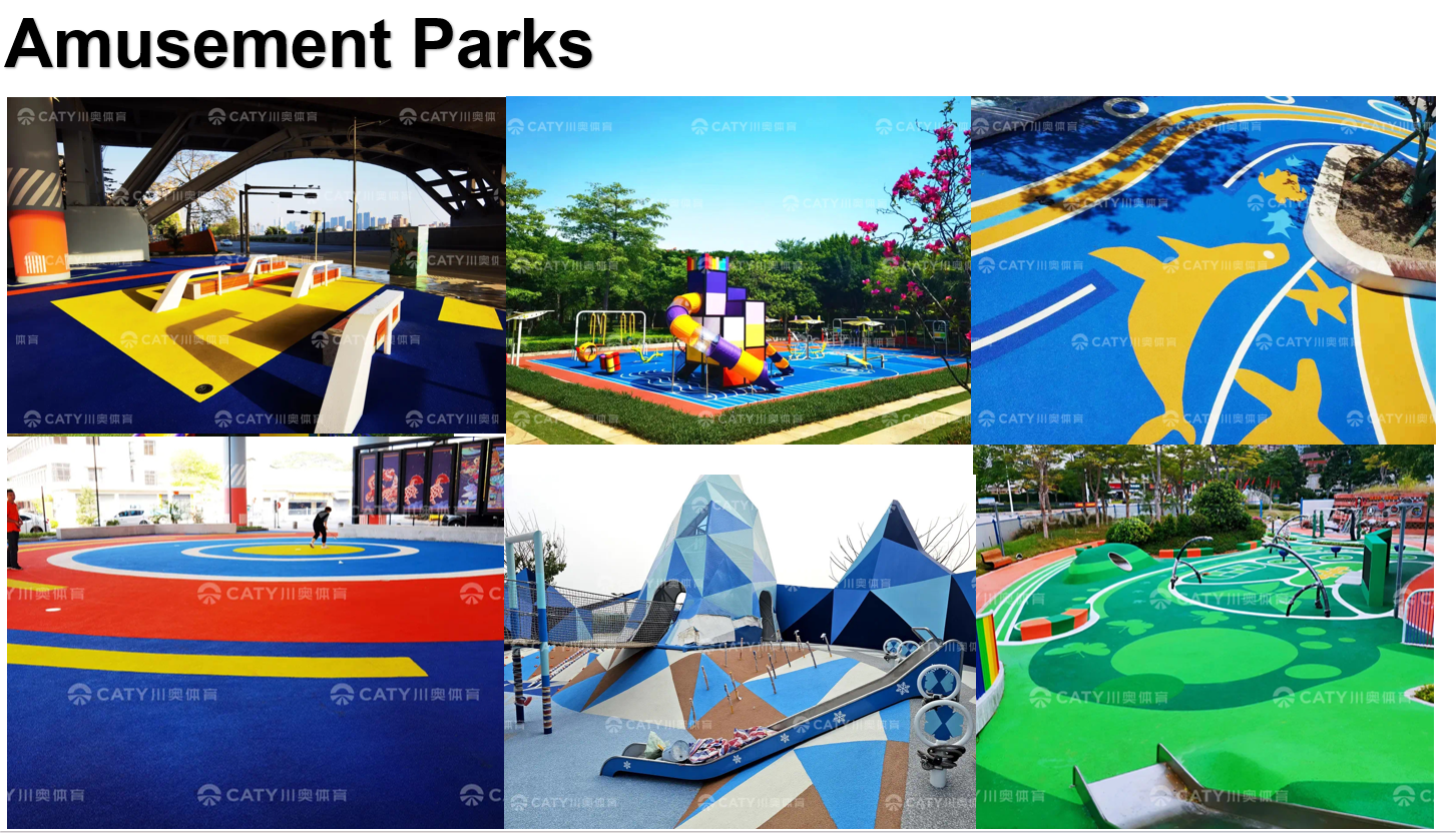 Waterproof Outdoor Playground Rubber Floor For Garden Kids Playground