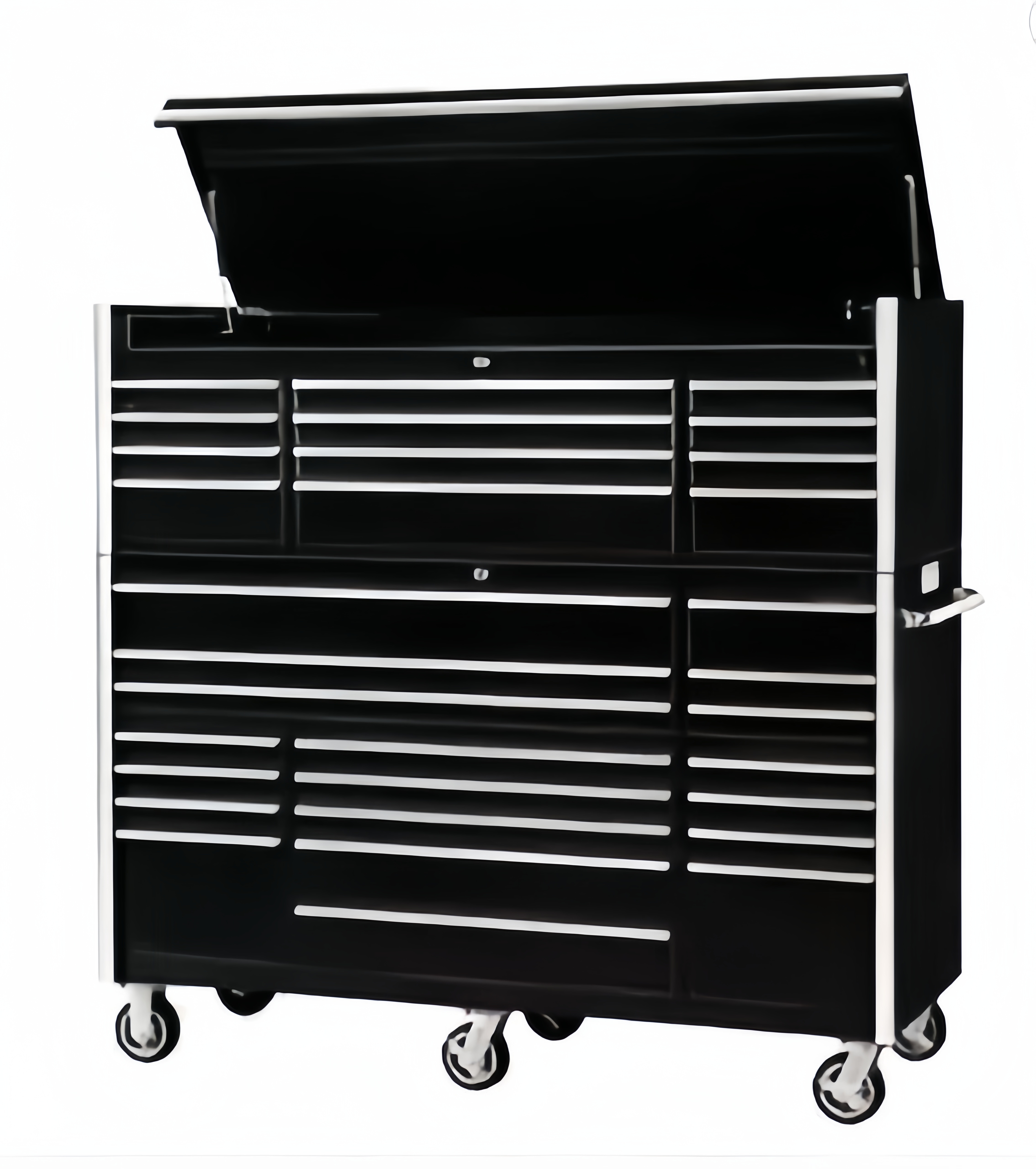Car Repair Garage Workshop Heavy Duty Tool Chest with 19 Drawers and Roller Trolley