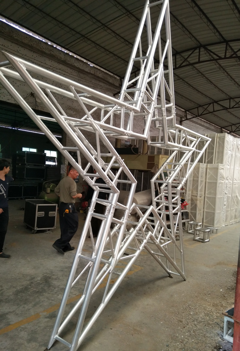Black Color 50*3mm Tube 290*290MM /300*300MM Outside Aluminum Stage Truss System 12m Length For Music Festival