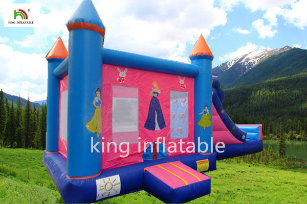 Princess School Inflatable Jumping Castle For Girls Outdoor Activity Oxford