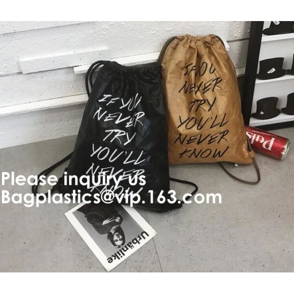 DuPont Paper Bags Shopping Bag,Custom LOGO Tyvek Washable Tearproof Paper Tote Shopping Bag, Bagease, Bagplastics, Pak