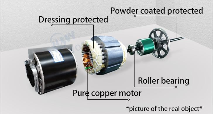 Pure Copper Motor 3200m3/H Cross Flow Door Air Curtains For Shopping Mall