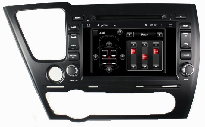 Ouchuangbo Auto Video Stereo System for Honda Civic Saloon 2014 GPS Navigation iPod USB An