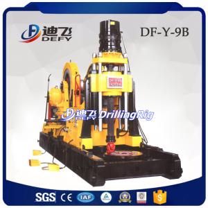 Quality DF-Y-9B 4200m portable diamond core drilling rigs for sampling with diesel engine, wire-line diamond rig for sale wholesale