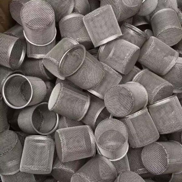 Customized 316 304 Stainless Steel Filter Mesh Screen Filter Tube / Filter Cylinder