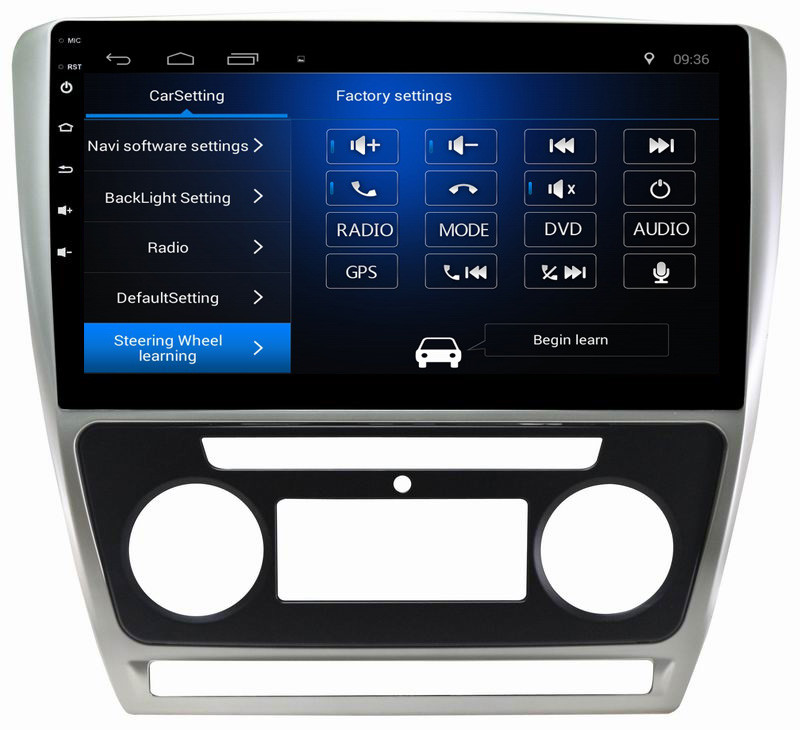 Ouchuangbo car radio 1080P video stereo android 8.1 for Skoda Octavia 2010-2013 support USB SWC wifi GPS navi 4 core