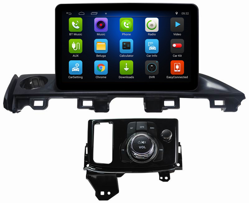 Ouchuangbo 9 inch digital screen stereo android 8.1 for Mazda Atlas 2017 with BT USB wifi SWC dual zone gps navi