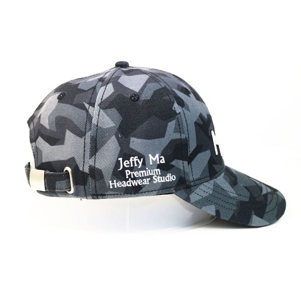 Flat Camo Embroidered Baseball Caps Custom Logo Unconstructed Or Any Other Design
