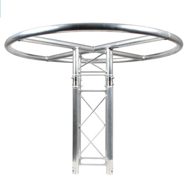 Round Square Top Ring Luminous Tower Black Silver F34 F24 Aluminum Alloy Stage For Concert