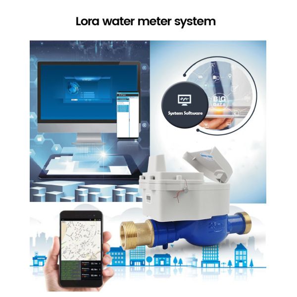 Smart Prepaid and Postpaid Water Meter Lora Gprs Not Wifi Remote Control